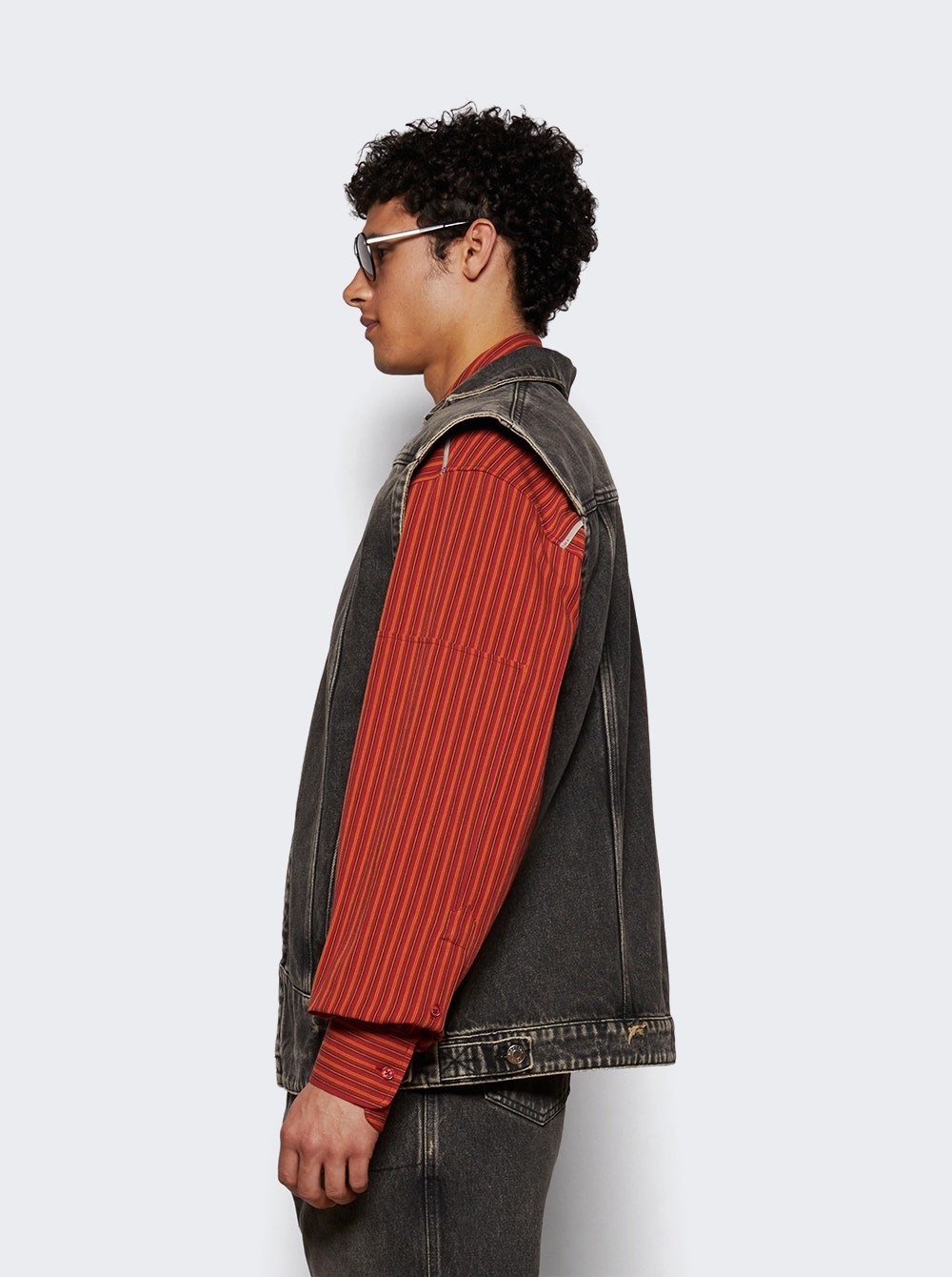 Denim Vest Black - 3