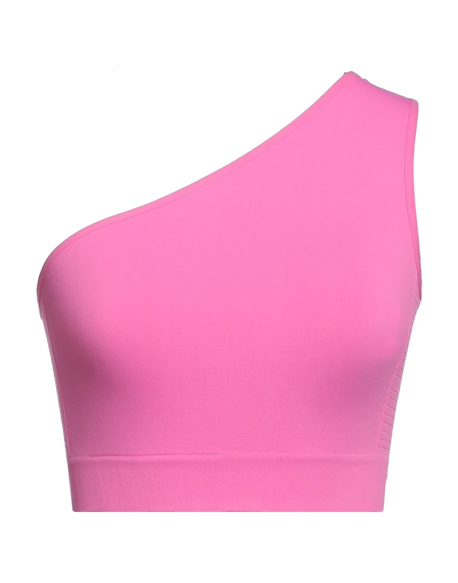 Fuchsia Women's One-shoulder Top - 1