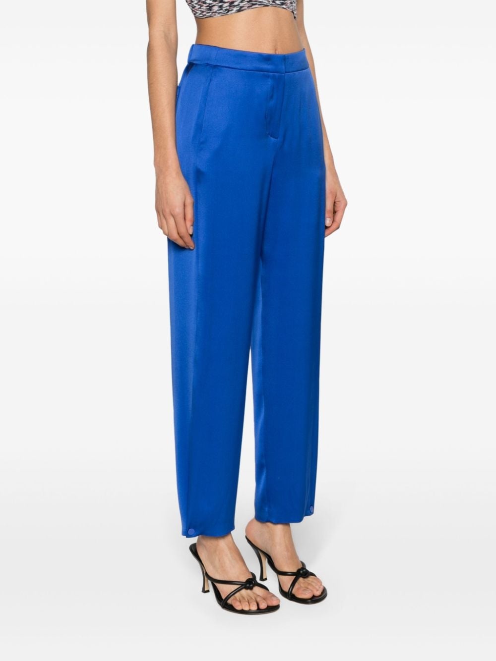 tapered silk trousers - 3