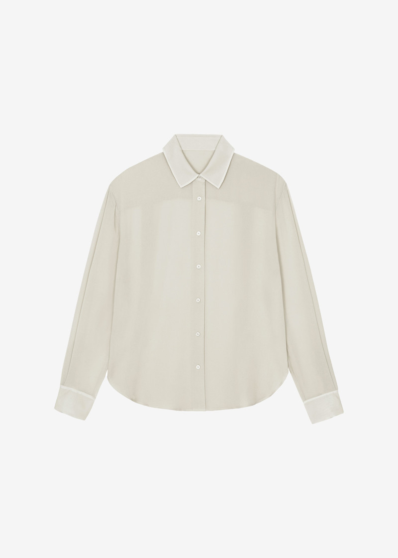 Peri Georgette Shirt - Cement 1