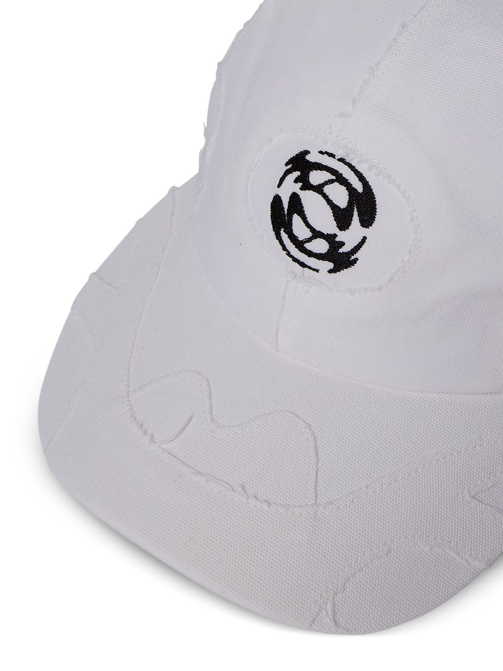 logo-motif frayed baseball cap - 3