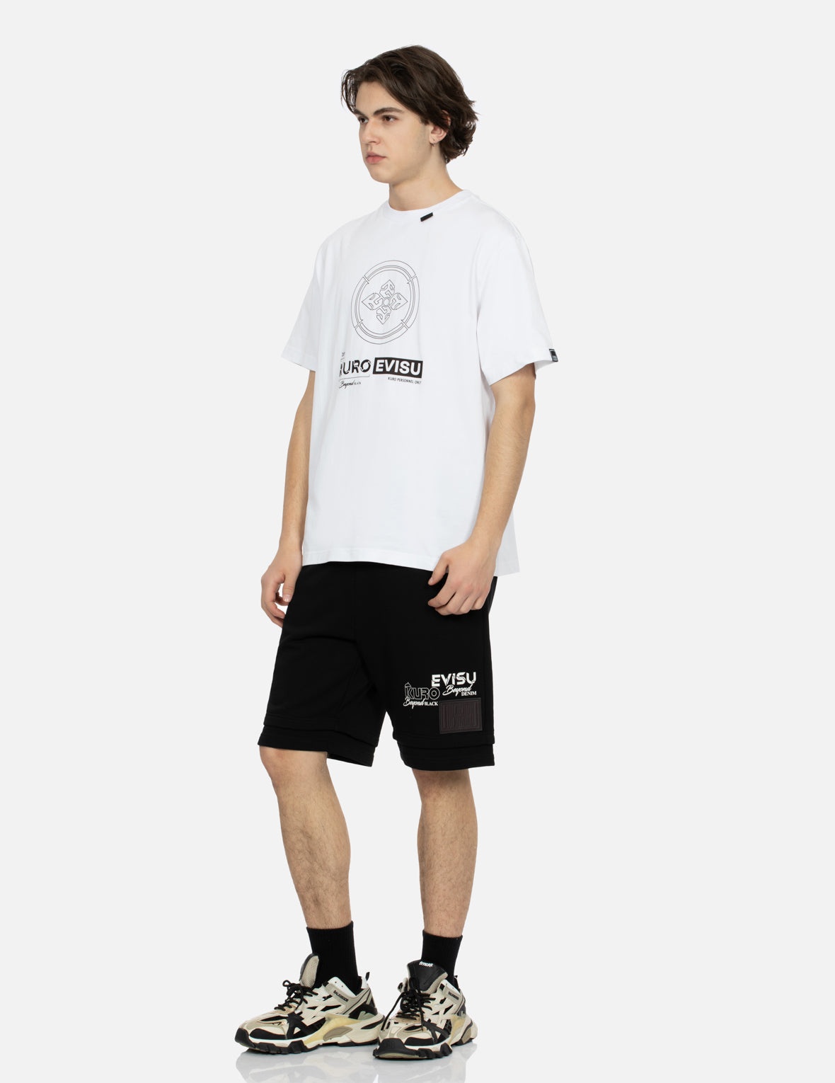 Kamon and Iridescent Seagull Print Regular Fit T-Shirt - 3