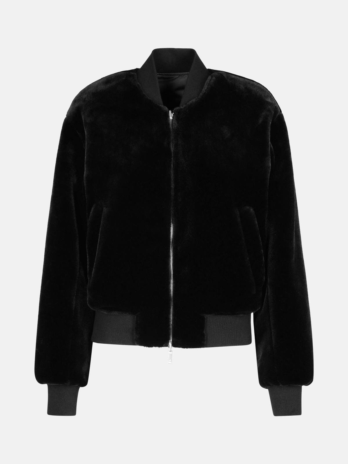 'JET' GREEN POLYESTER BOMBER JACKET - 4