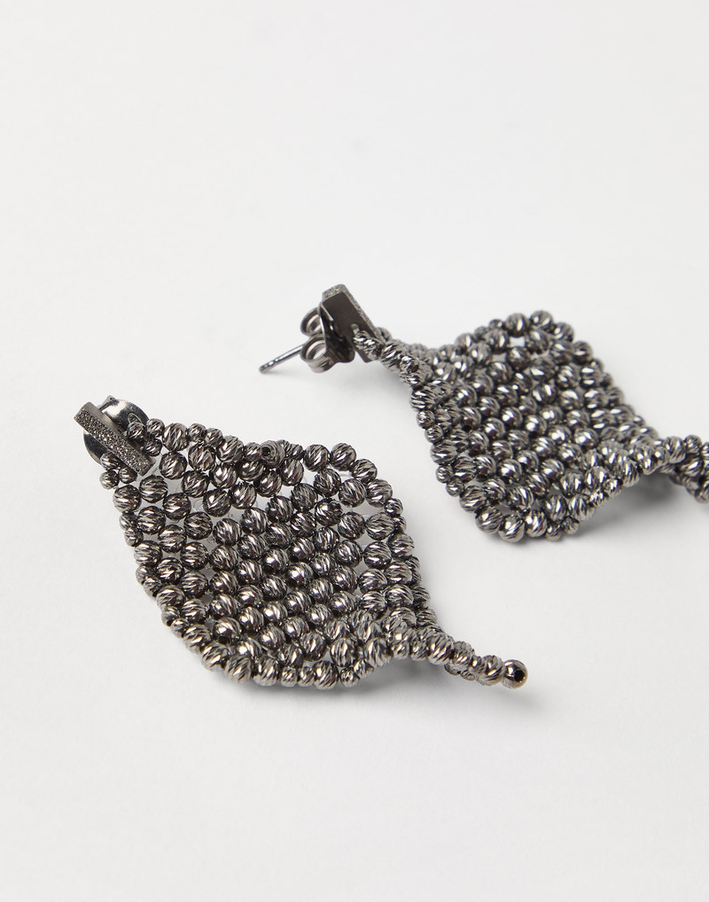 Brunello Cucinelli Sterling Silver sculptured earrings outlook
