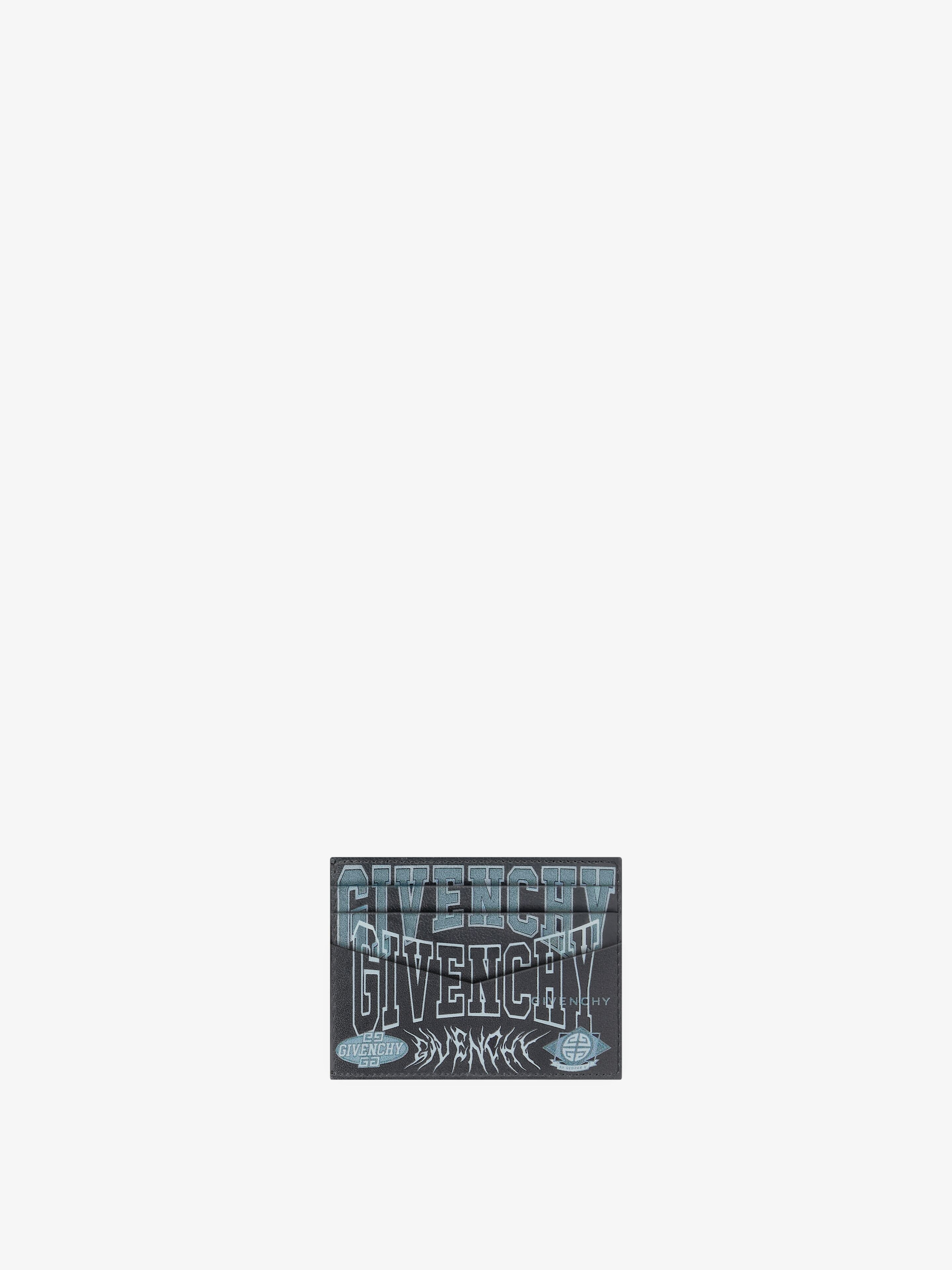 CARD HOLDER IN MULTI LOGO LEATHER - 3