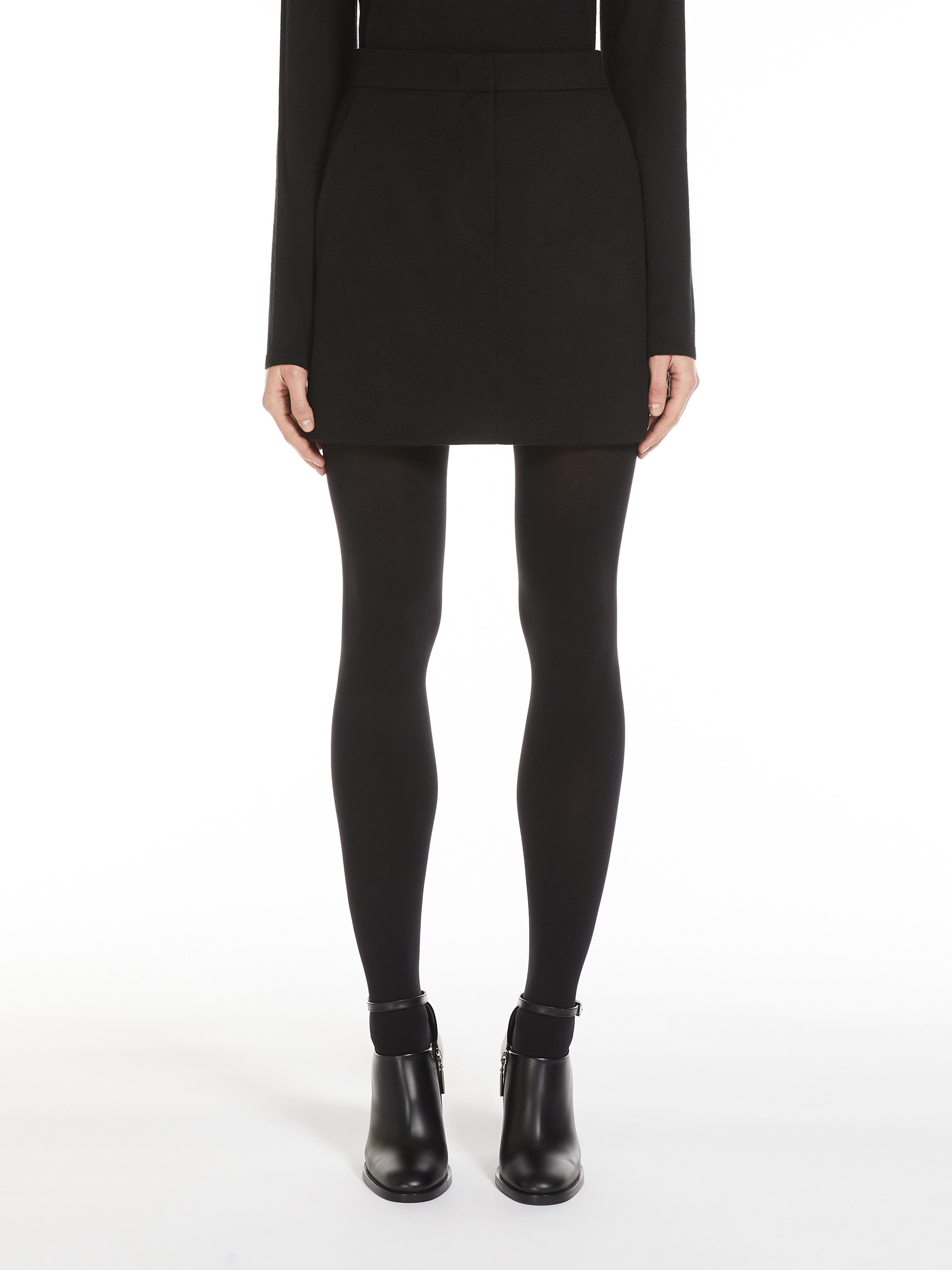 ANCELLA Camel drap mini skirt - 3
