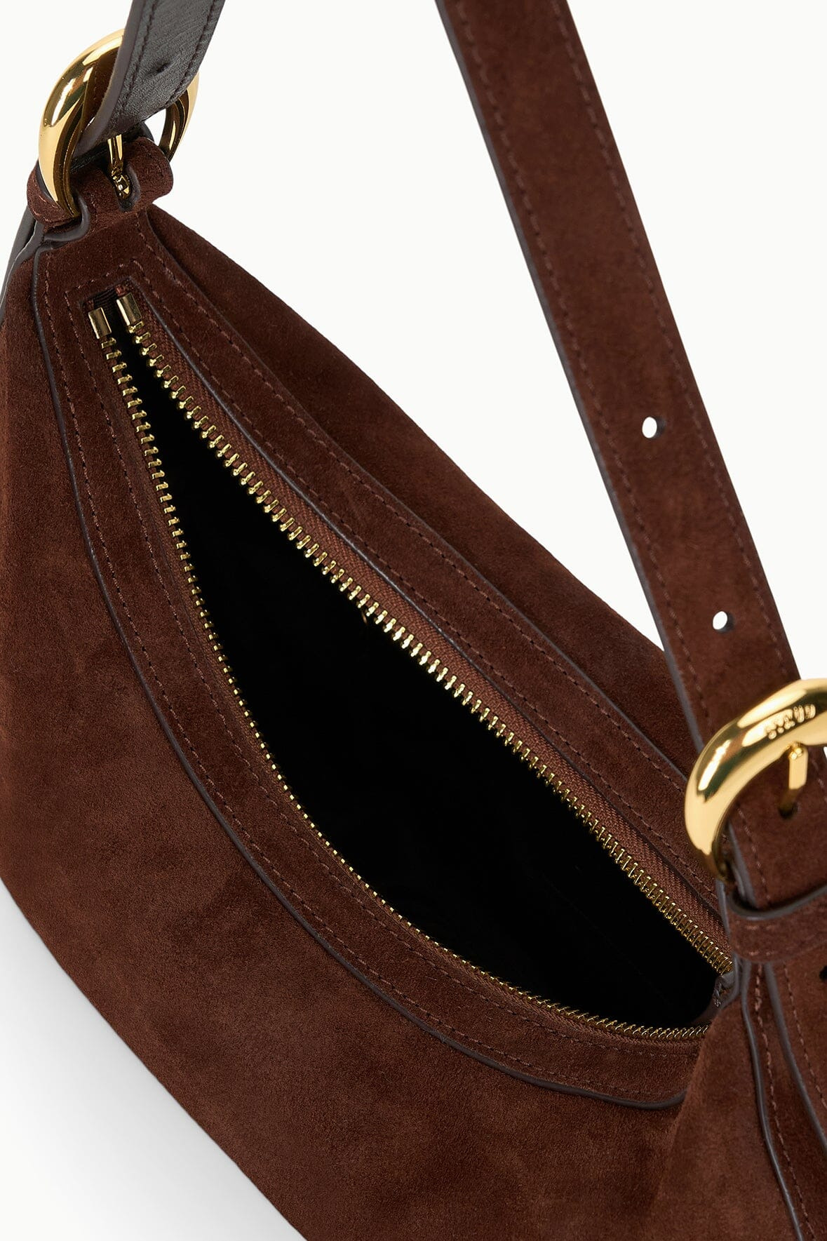 STAUD PINE SHOULDER BAG MAHOGANY SUEDE - 7