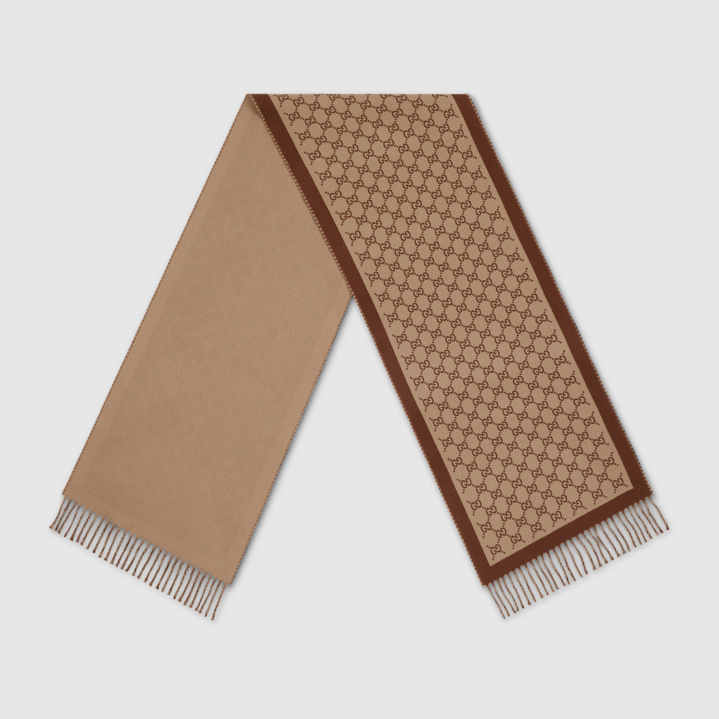 GG wool scarf - 2