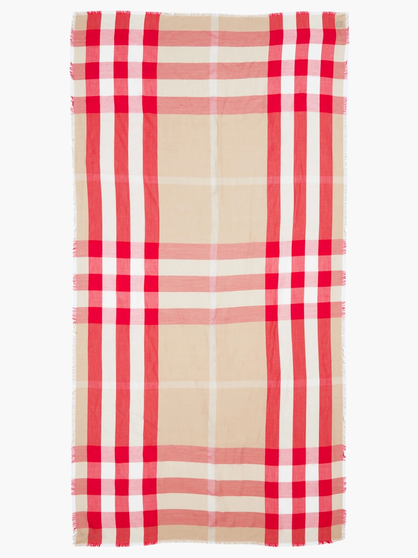 Giant Check cashmere scarf - 4