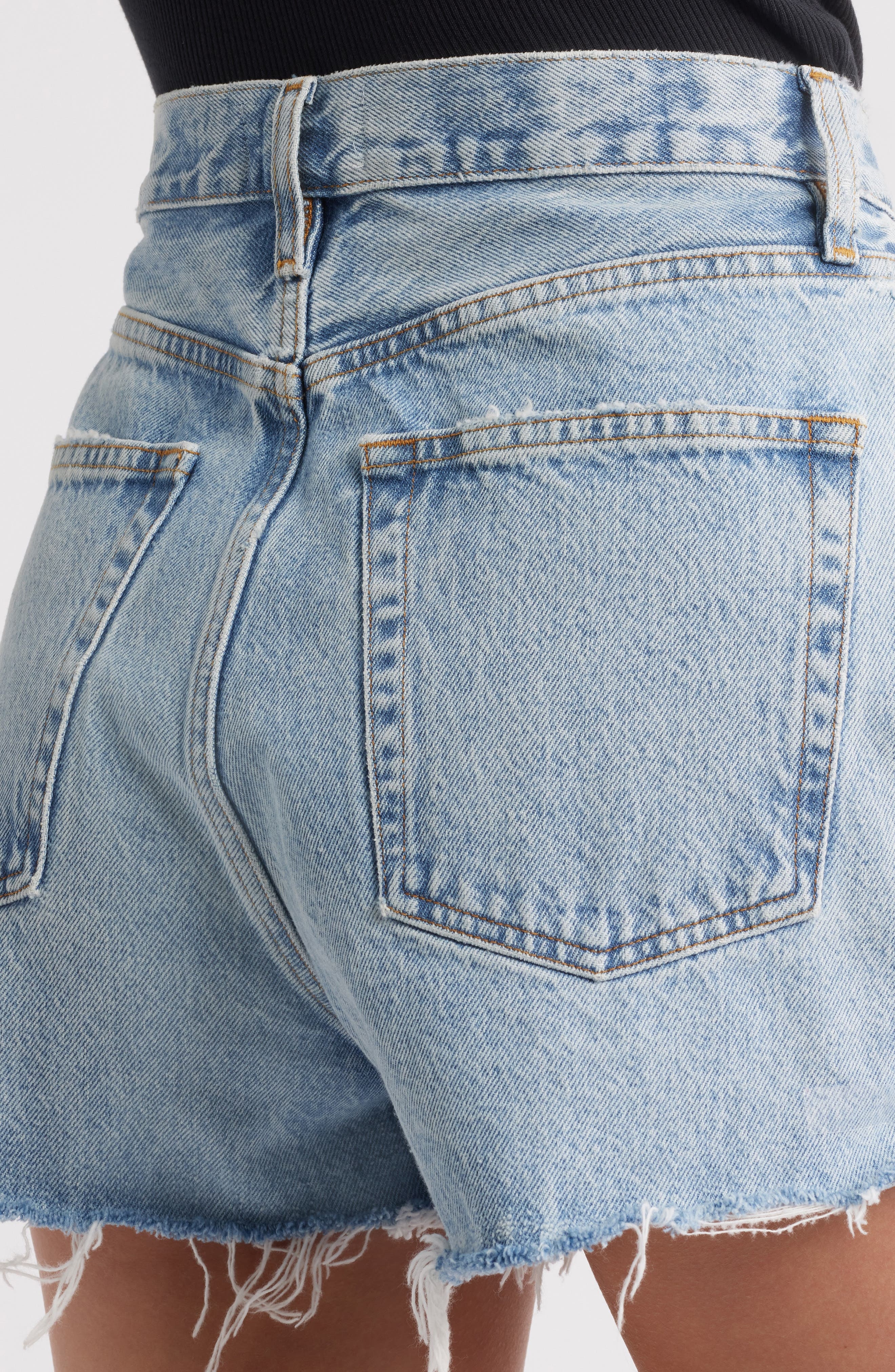 FRAME The Dare High Waist Denim Cutoff Shorts in Reason at Nordstrom - 4