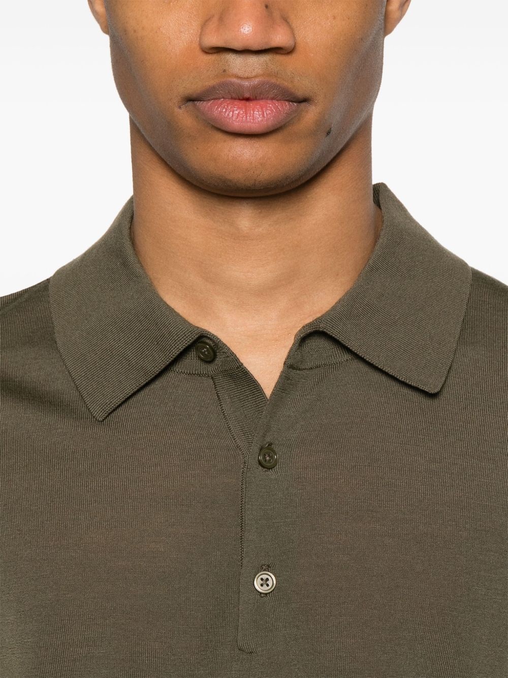 wool polo shirt - 4