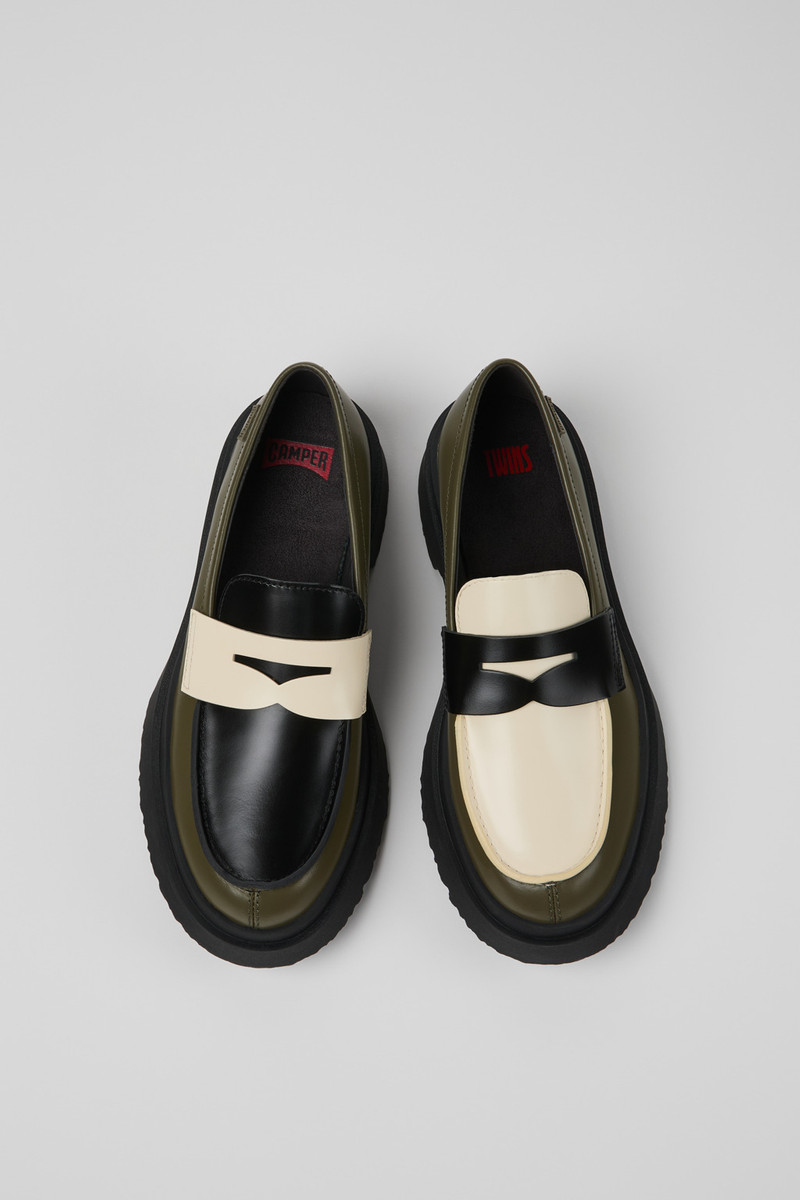 Multicolor Leather Moccasins/Ballerinas for Women. 4