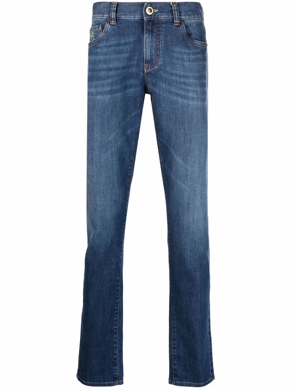 high-rise slim-fit jeans - 1