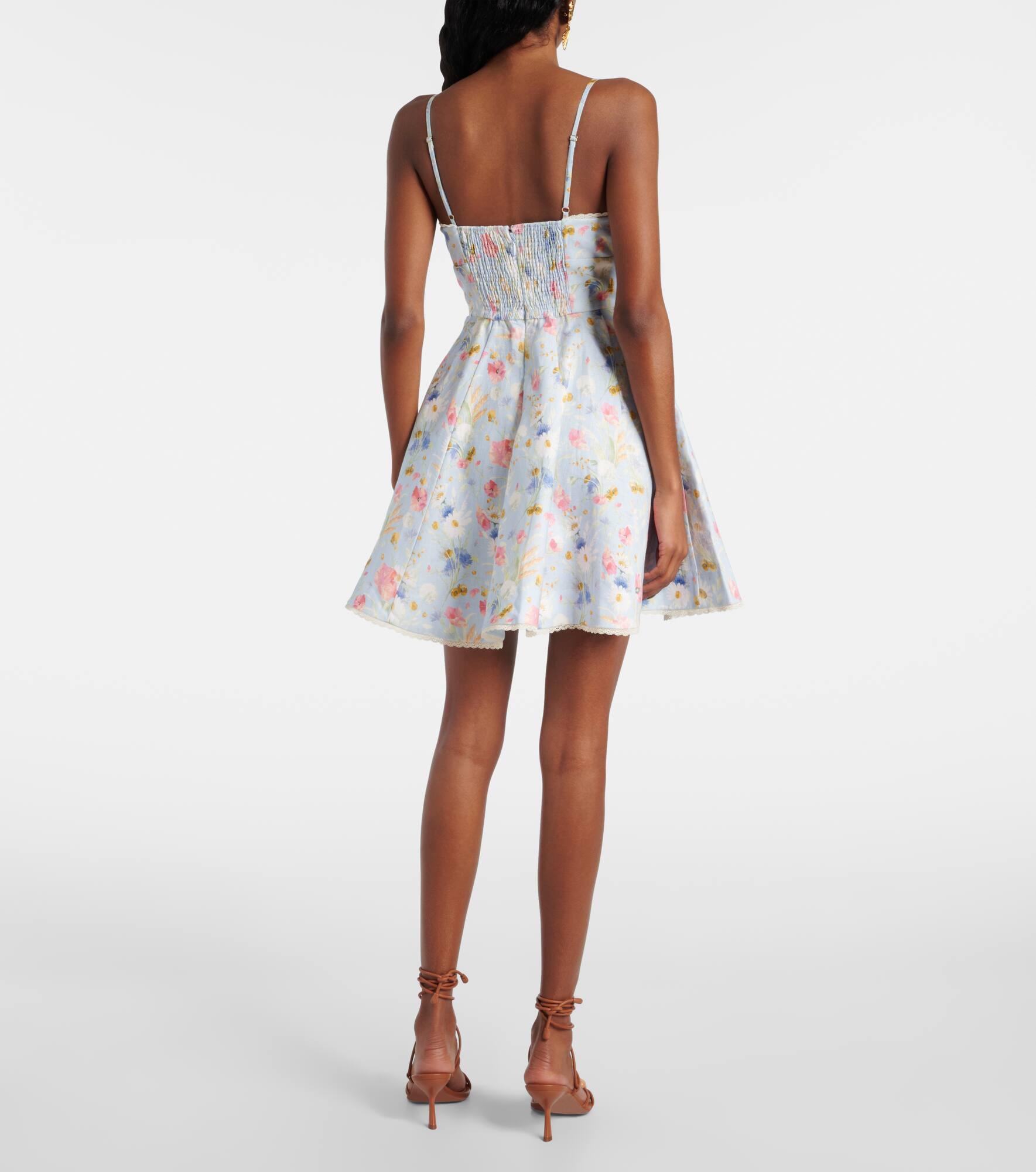 Lucky floral linen minidress - 3