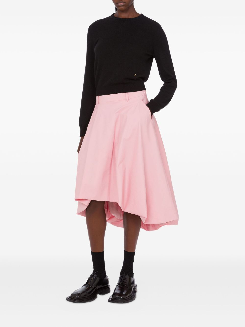 ruffled asymmetric skirt - 2