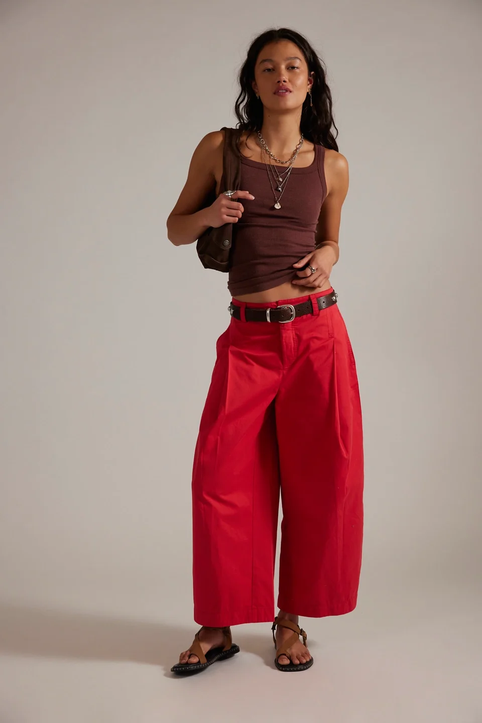 Silverlake Wide-Leg Chino Trousers - 1