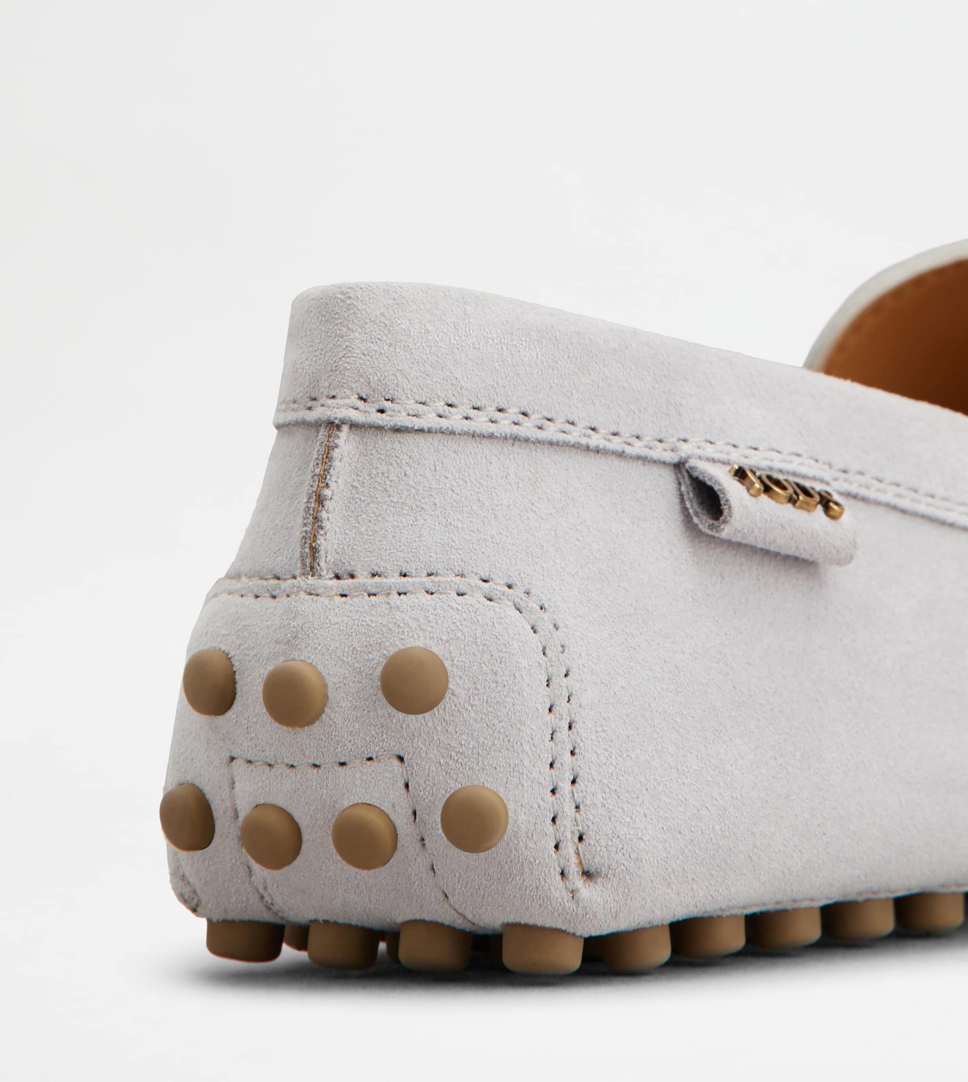 GOMMINO DRIVING SHOES IN SUEDE - GREY - 5