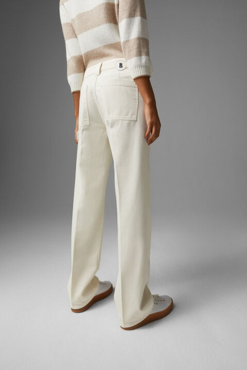 Eve straight fit jeans in Off-white 3