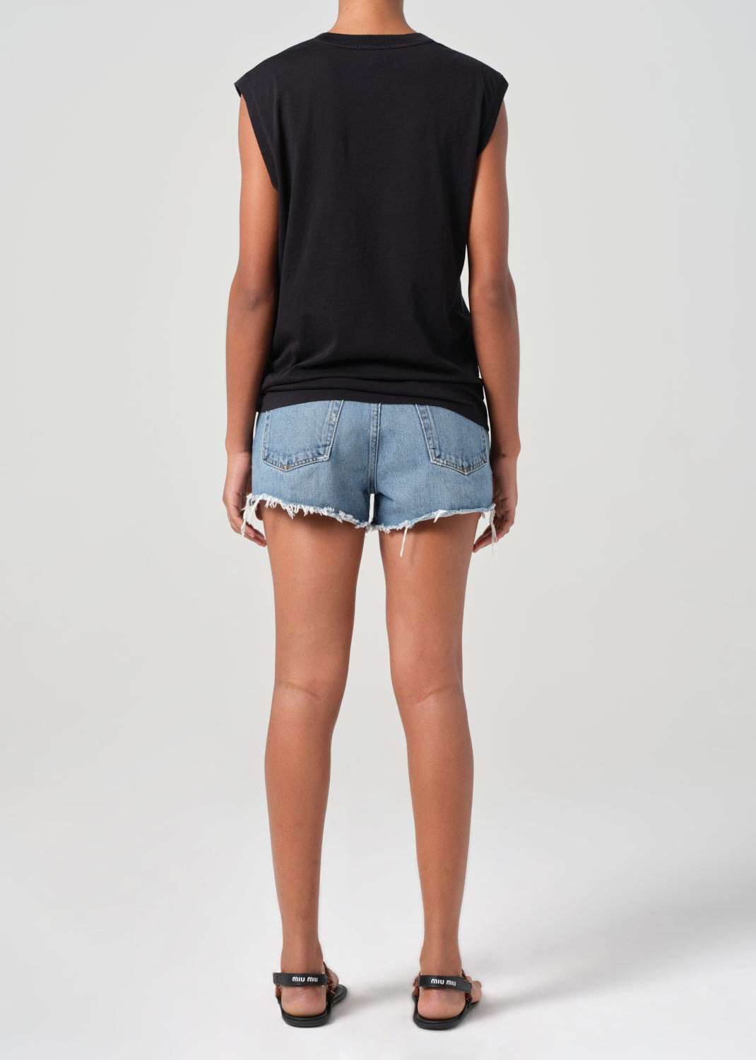 PARKER VINTAGE CUT OFF SHORT IN CHORUS - 4