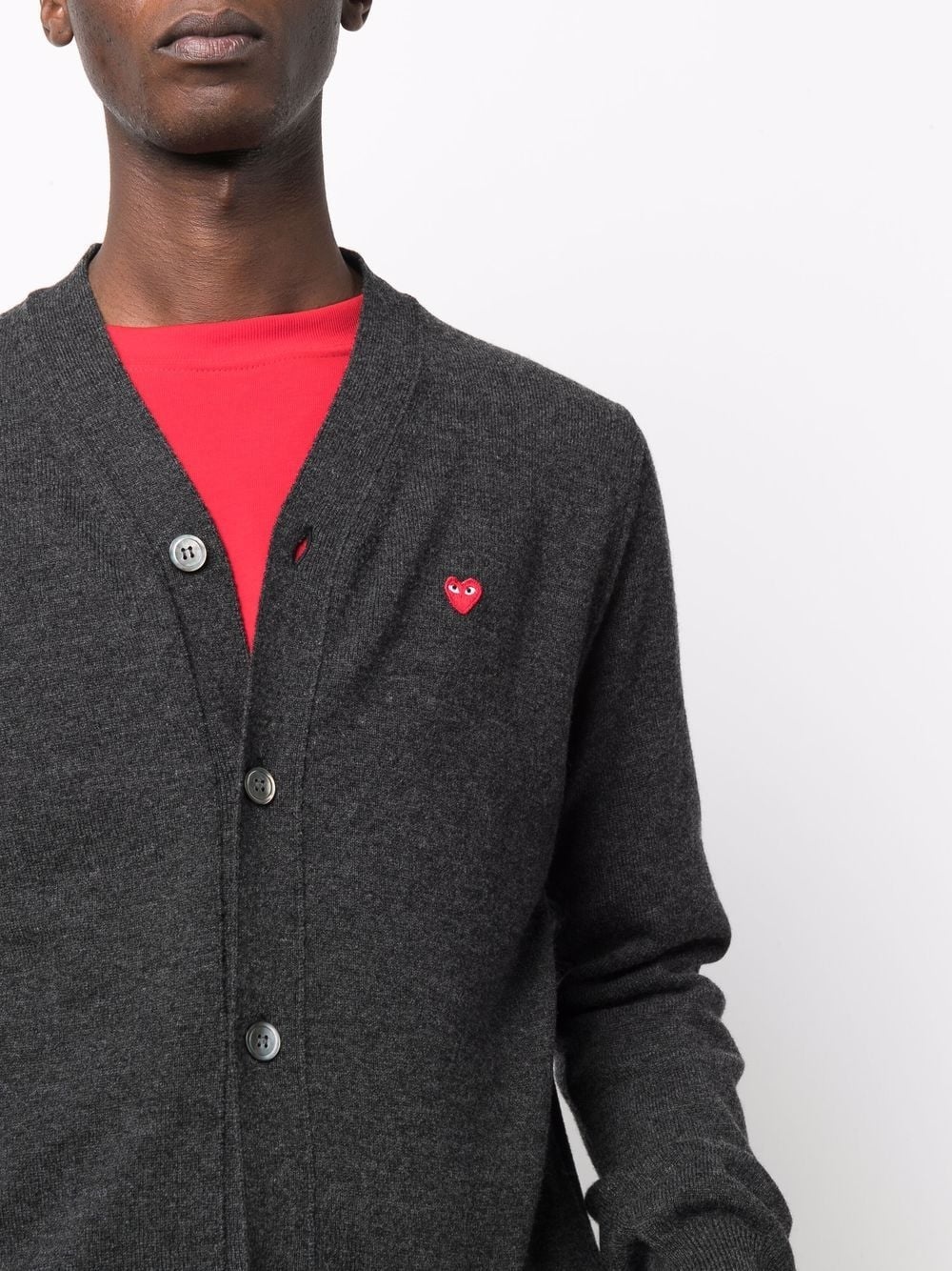 fine-knit wool cardigan - 5