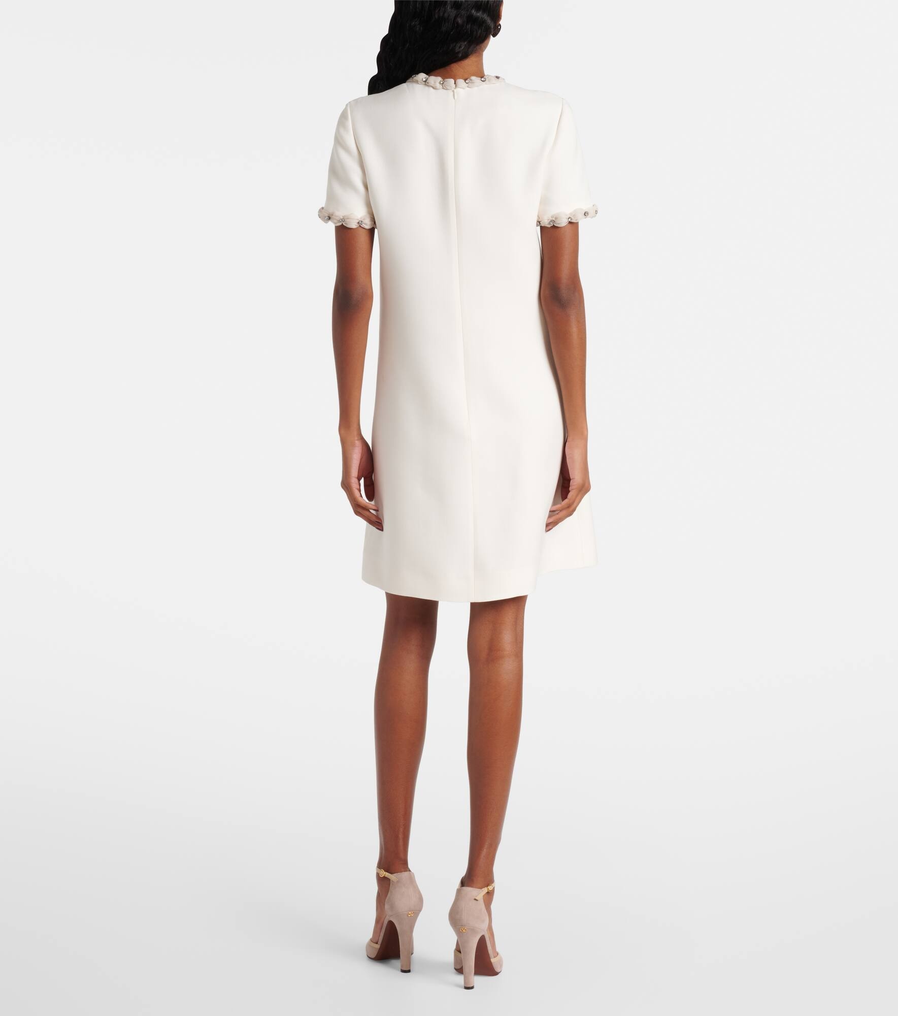 Embellished wool and silk minidress - 3