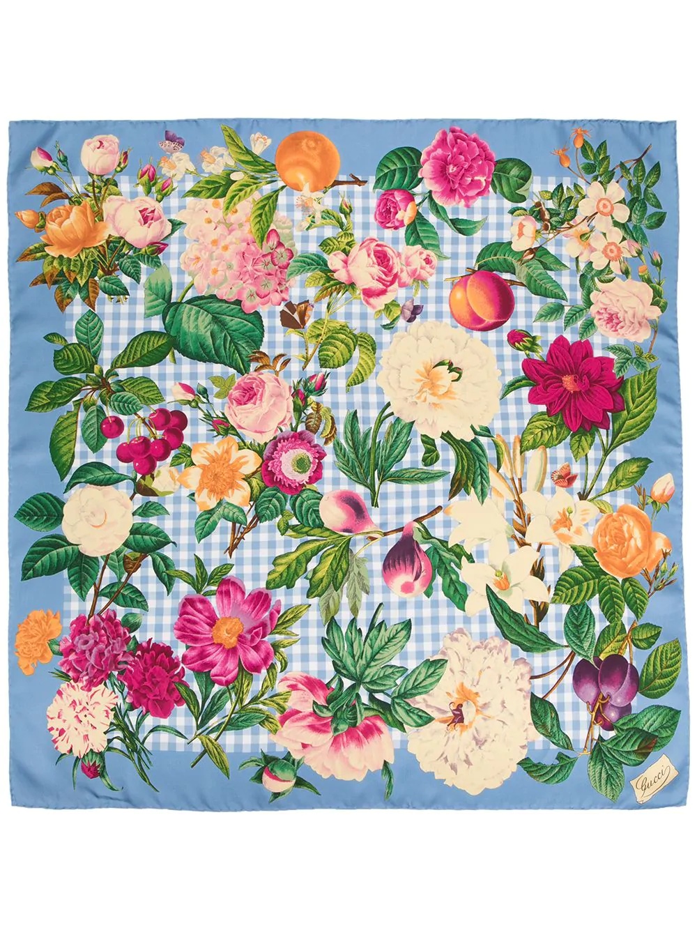 Vichy flowers scarf - 3