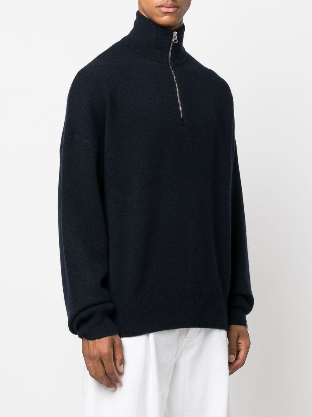 high-neck zipped jumper - 4