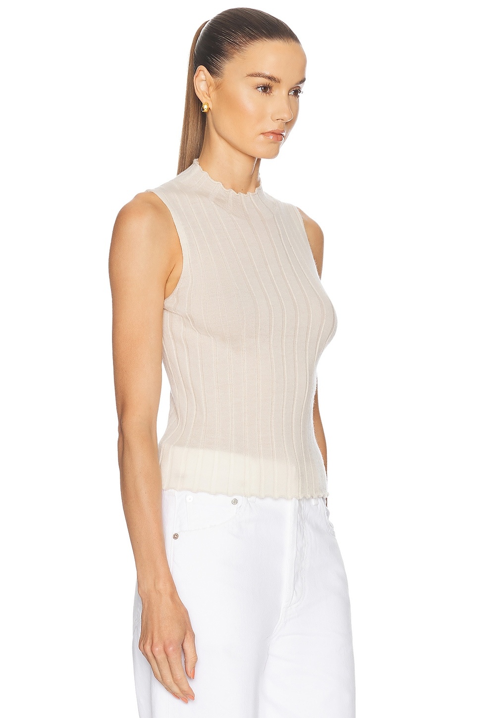 Rib Mockneck Shell - 2