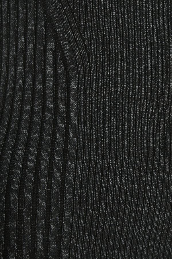 Melange black polyester blend sweater - 3