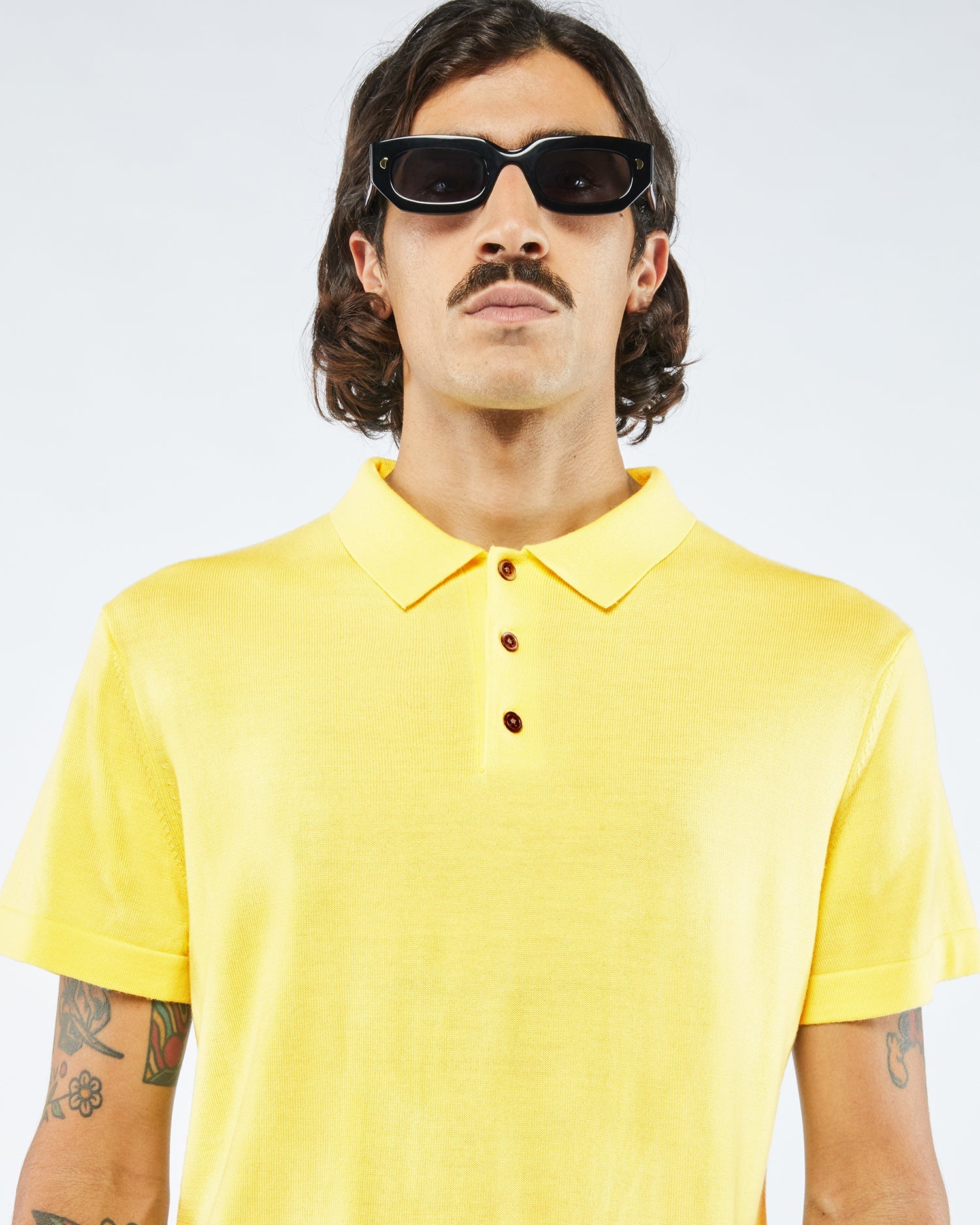 ZAMIR - Merino wool polo shirt - Lime - 2