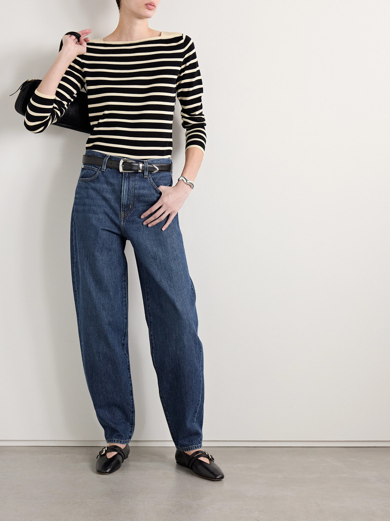 FRAME The Narrow High-rise Tapered Jeans outlook