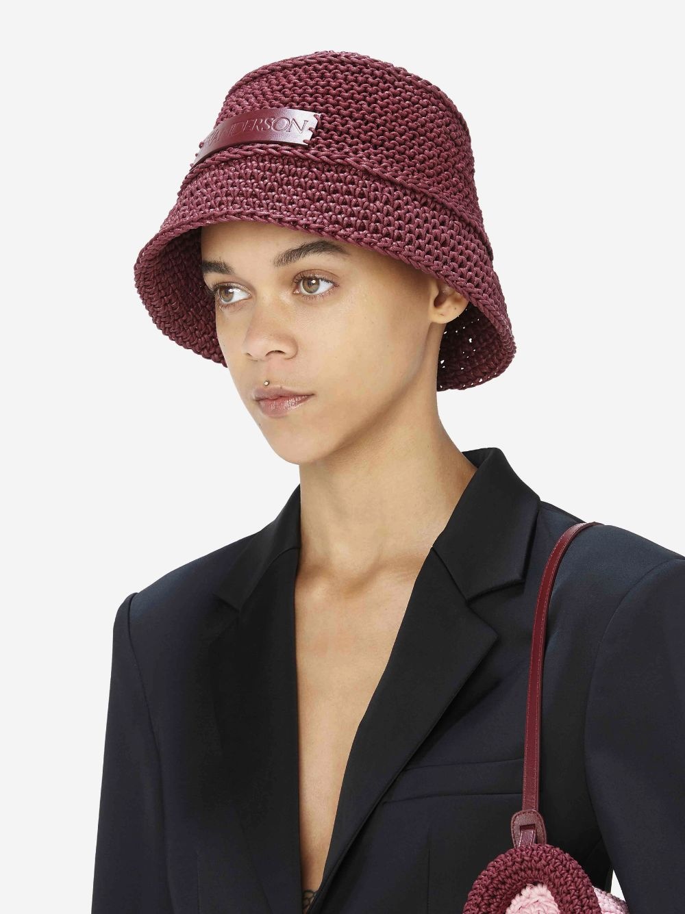 KNITTED BUCKET HAT - 4