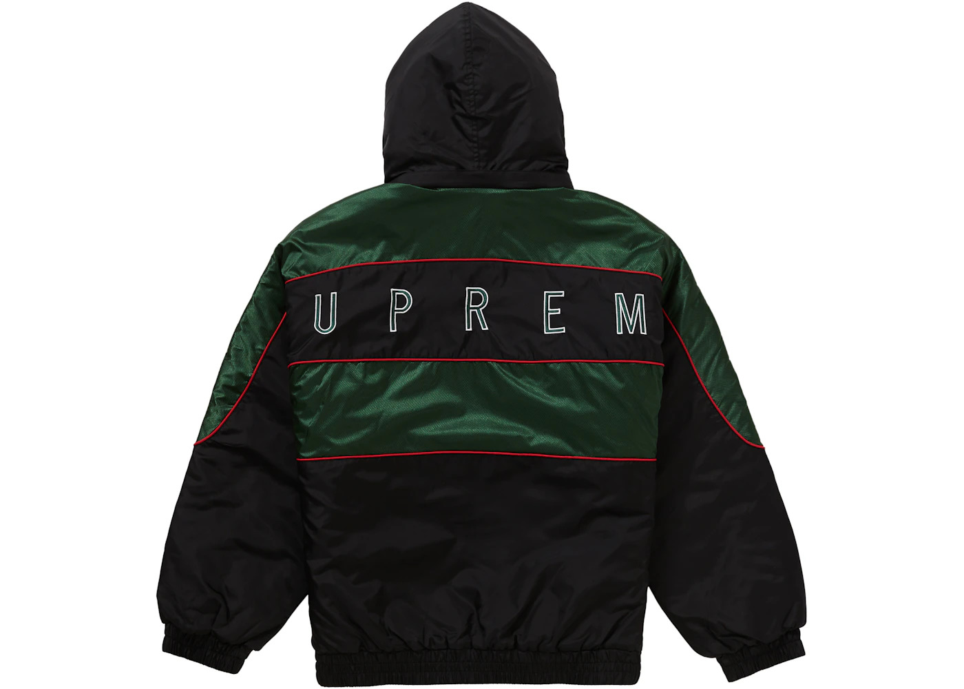 Supreme Sports Piping Puffy Jacket Black - 3