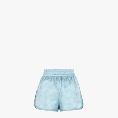 FENDI Light blue nylon shorts outlook