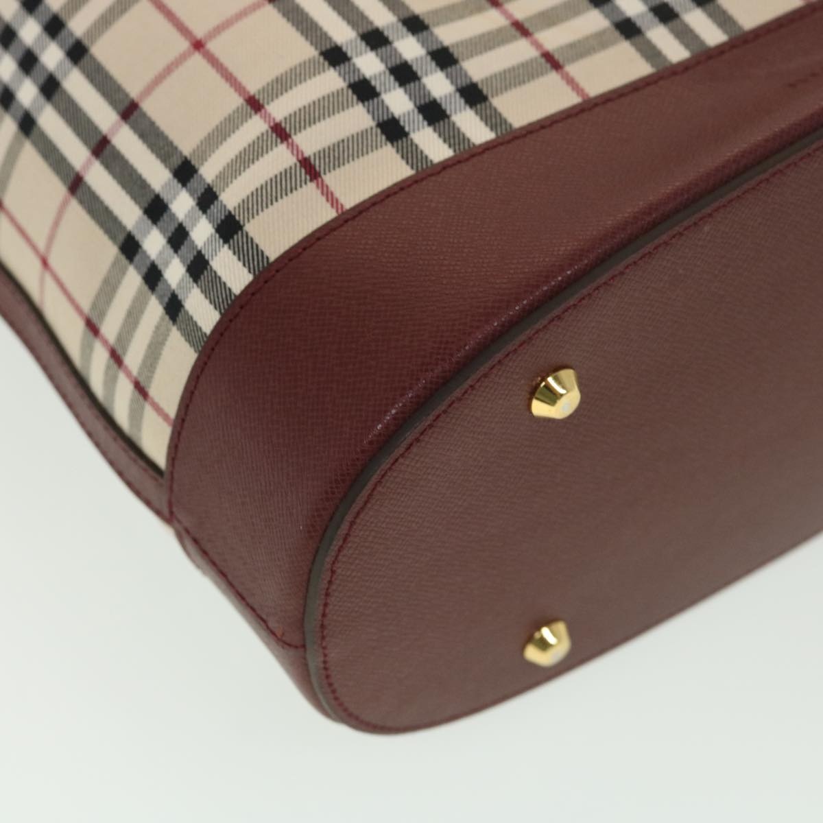 Burberry Nova Check Tote Bag Nylon Beige - 14