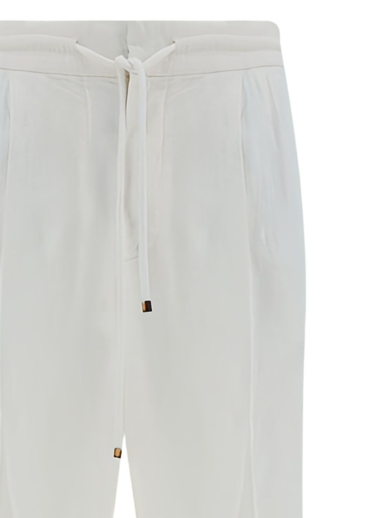 Brunello Cucinelli drawstring-waistband trousers outlook