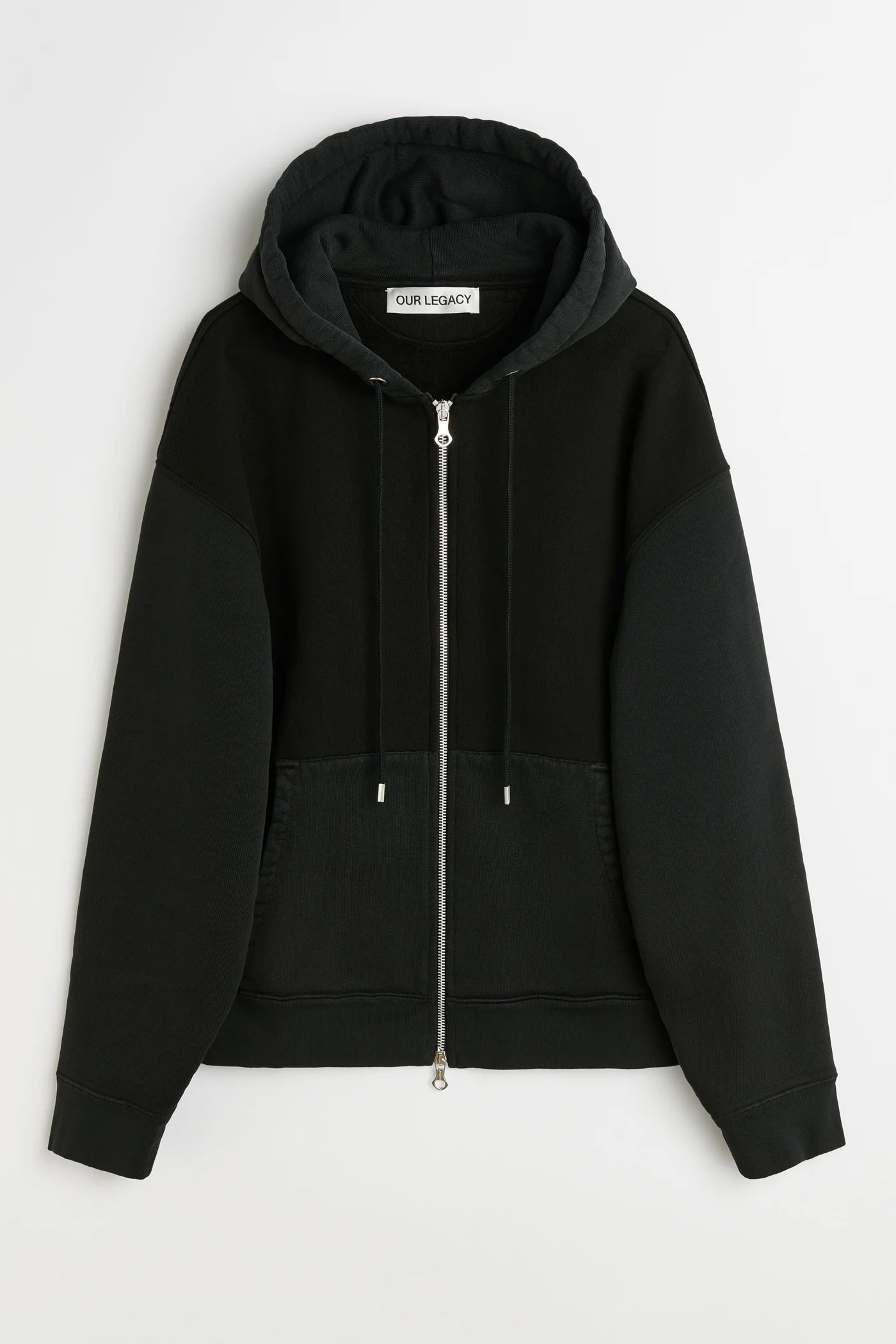 Rascal Hood Pigment Black Hefty Fleece - 1