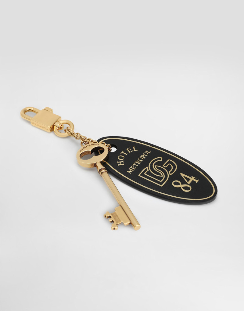 Dolce & Gabbana Calfskin tassel keychain outlook
