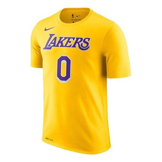 Nike NBA Kuzma lakers Team limited Jersey Short Sleeve Yellow AR4888-736 - 1