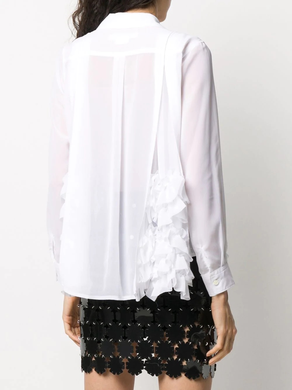 ruffled long-sleeve shirt - 4