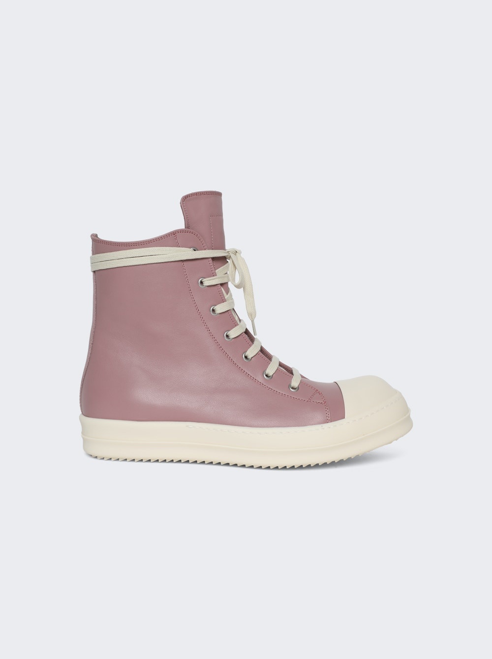 Scarpe In Pelle Sneakers Dusty Pink And Milk - 1