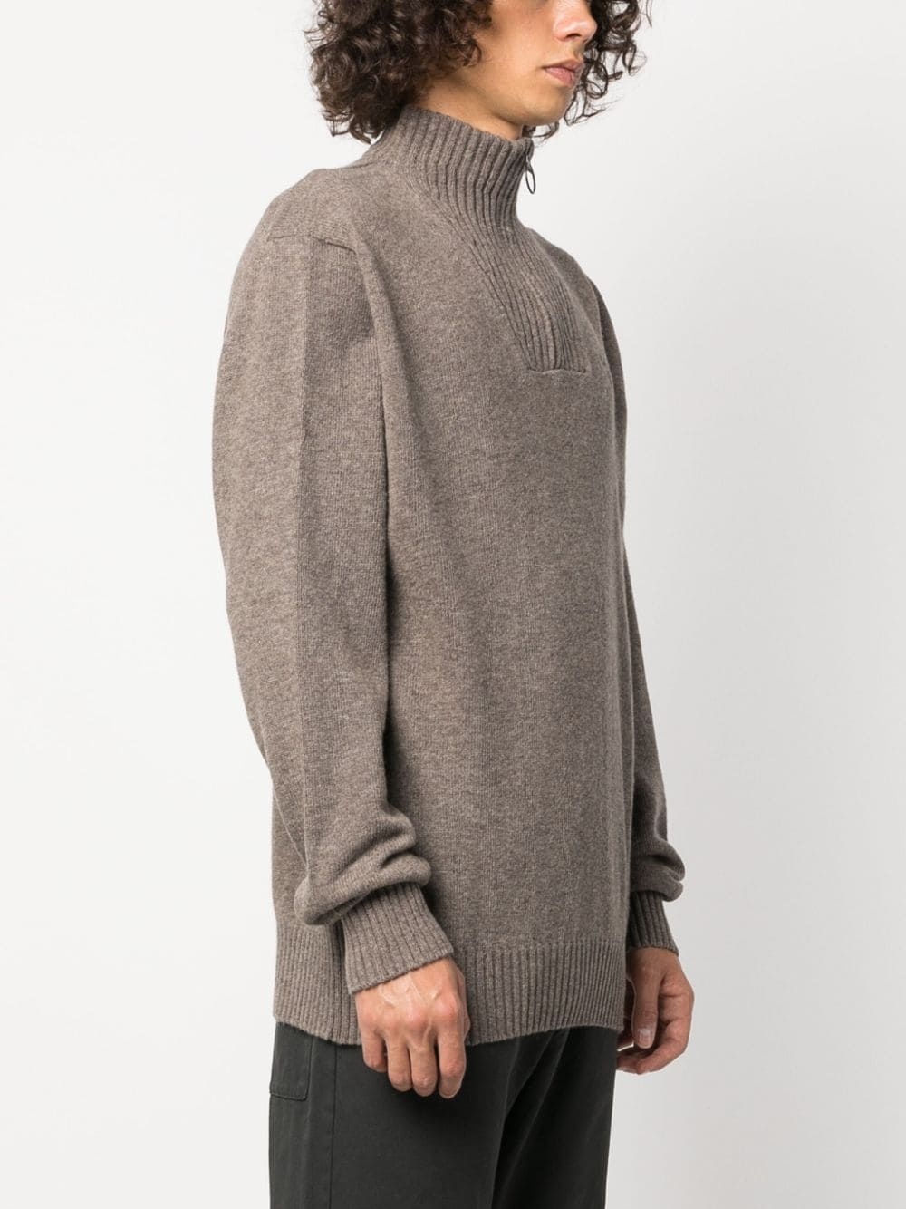 half-zip wool jumper - 3