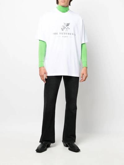 VETEMENTS logo-print cotton T-shirt outlook