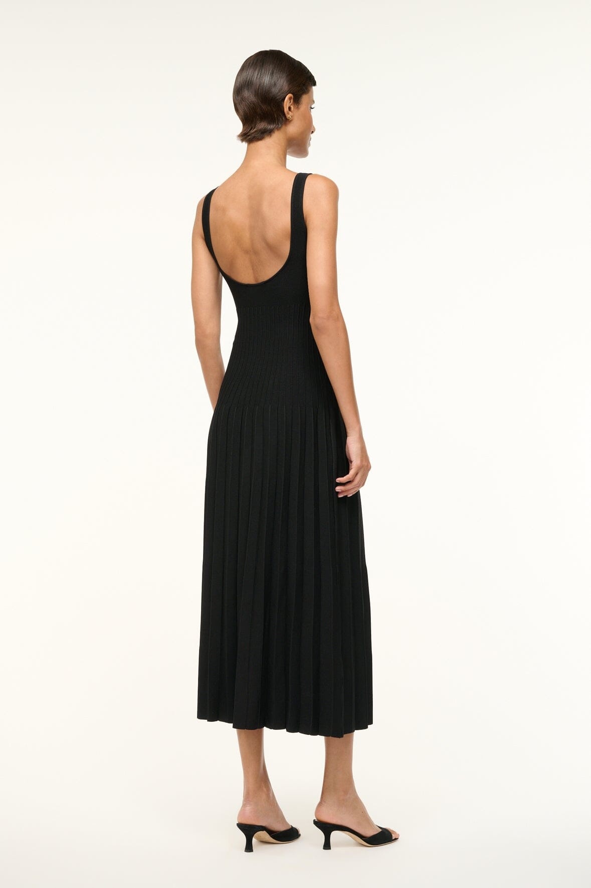 STAUD ELLISON DRESS BLACK - 4