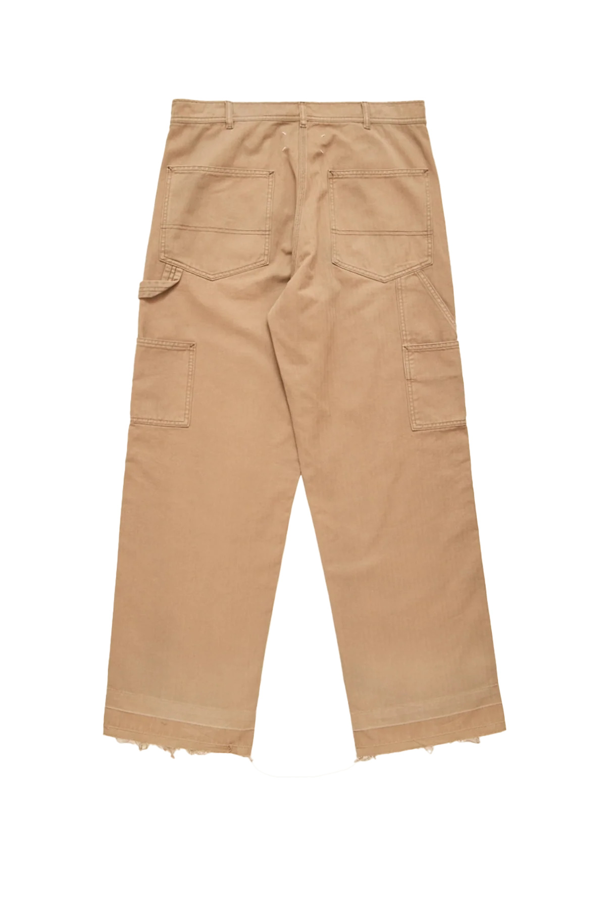 Maison Margiela Herringbone Workwear Pants Stone Washed Beige - 2