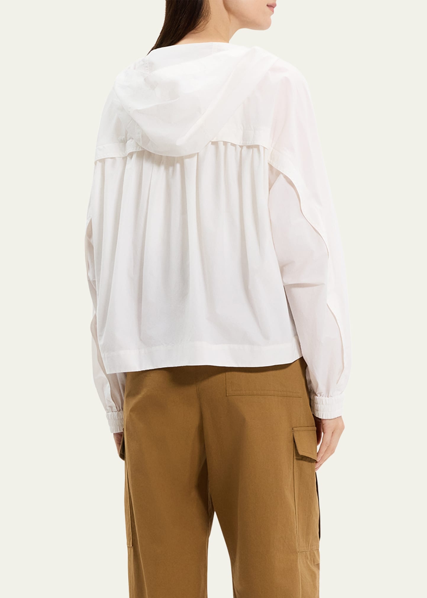 Gathered Hooded Jacket - 3