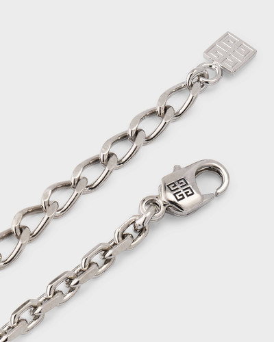 Givenchy Mini Lock Silver Crystal Necklace outlook