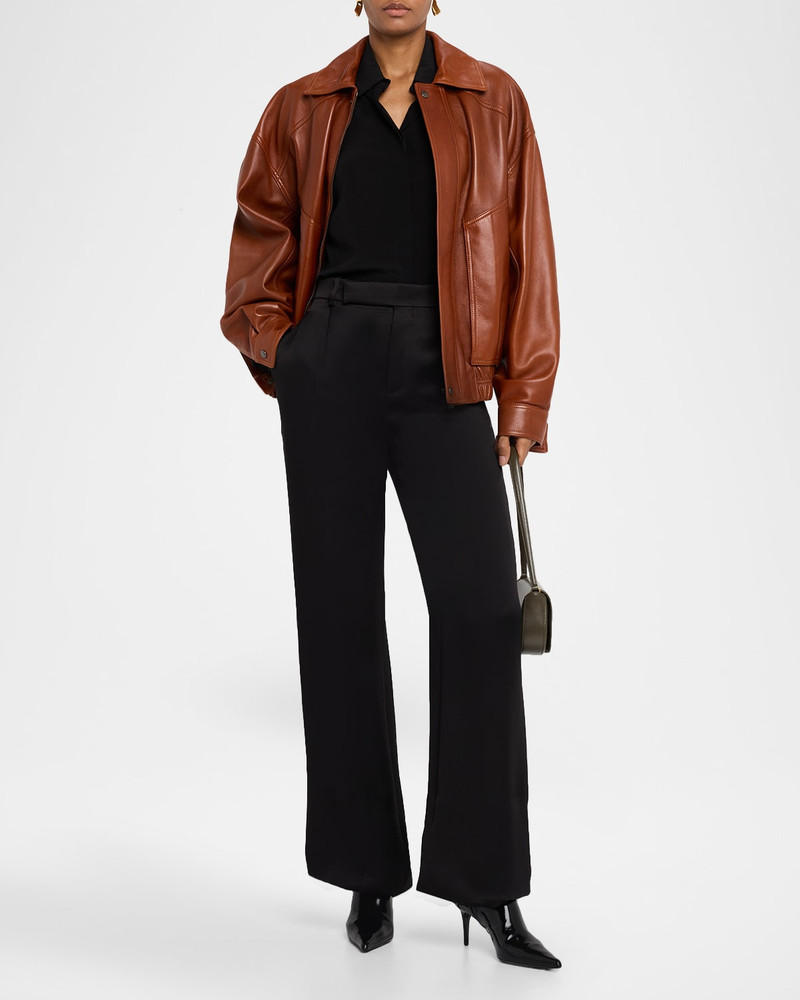 SAINT LAURENT Oversized Leather Jacket outlook
