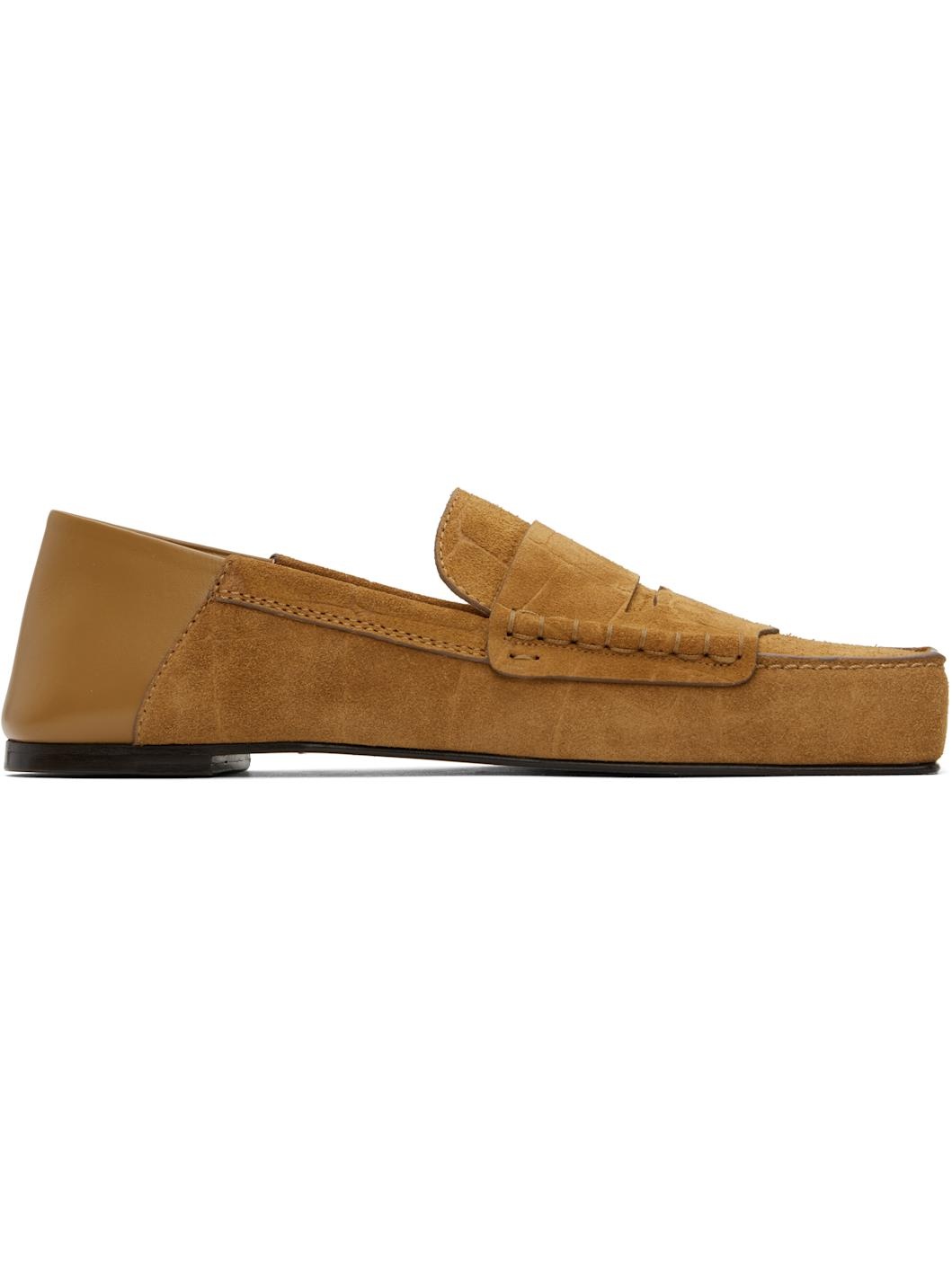 Tan La Croisière 'The Carré' Loafers - 1