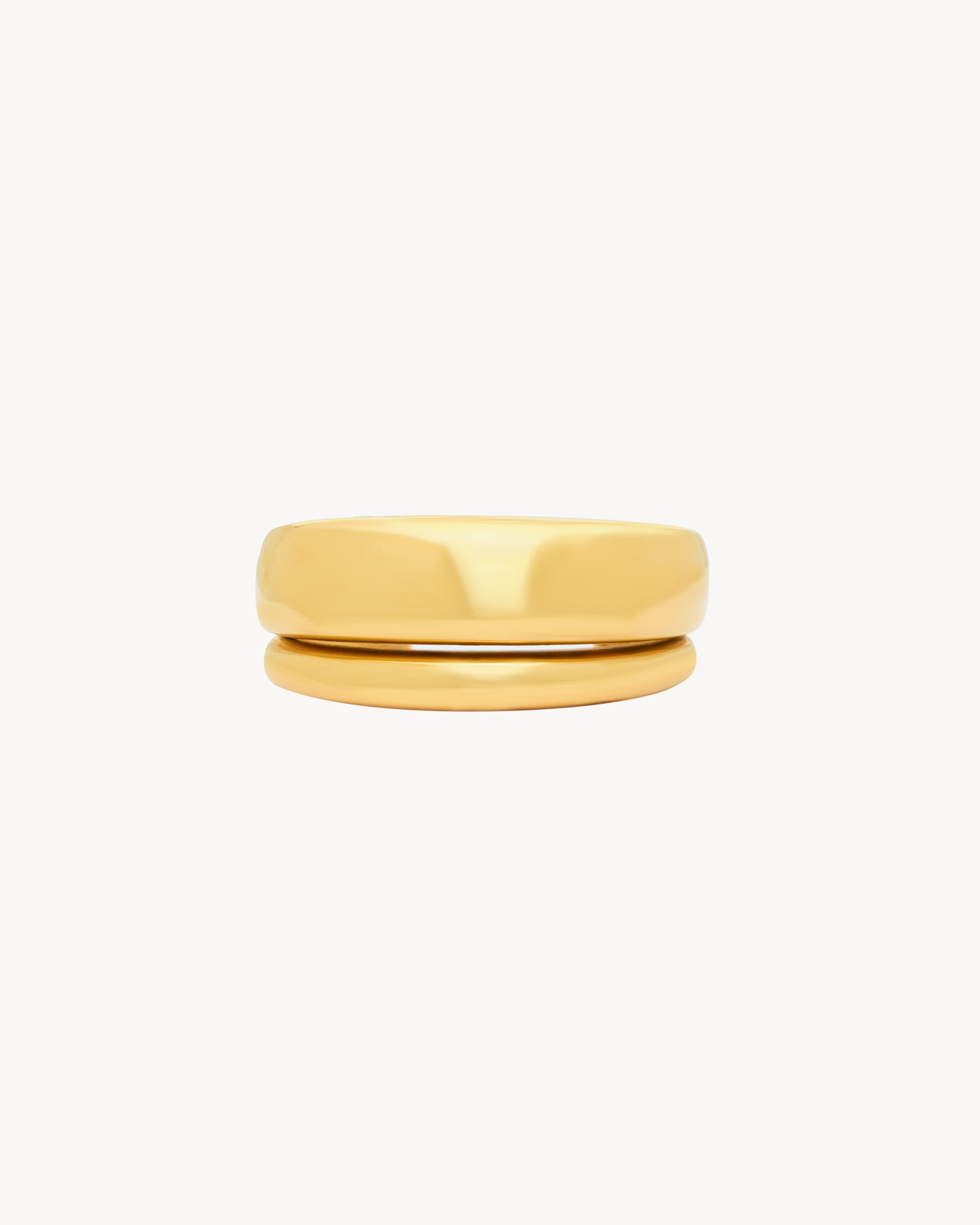 BUMPY STACKED CUFF IN METAL - 2